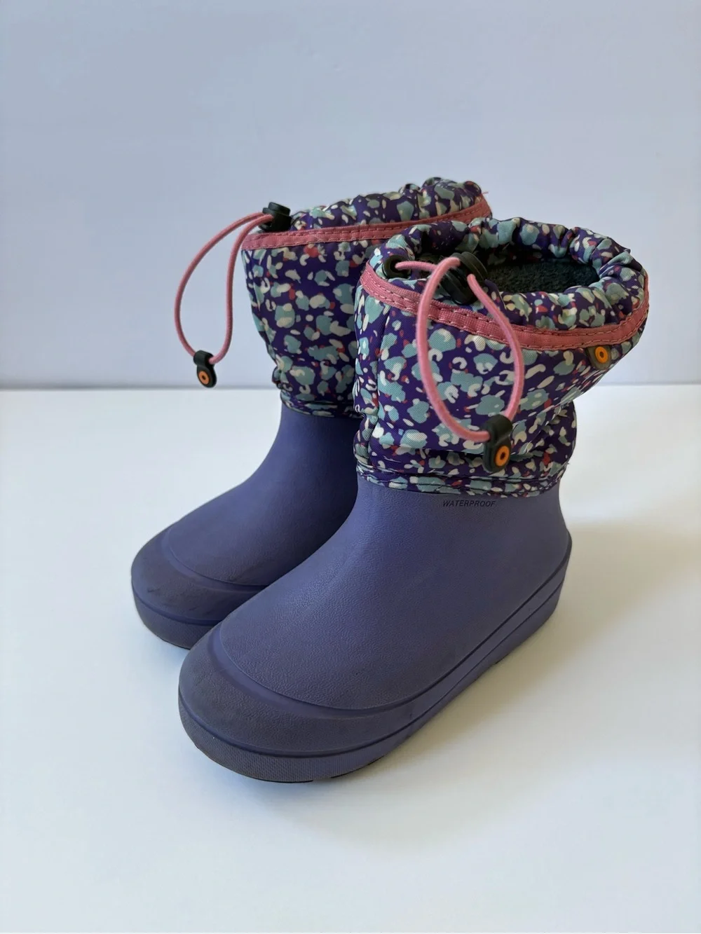 Bogs Snowshell Animal Violet Multi Kids 13 Water Resistant/Proof -22F Boots Warm